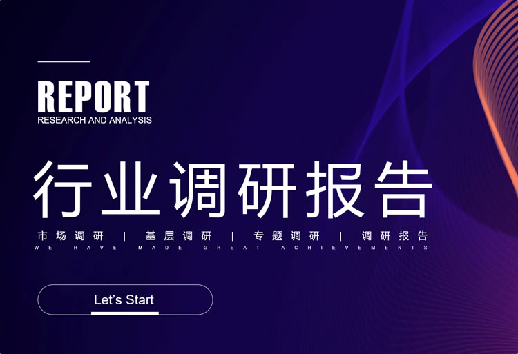 行业调研报告模板下载
